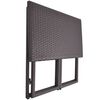 vidaXL 5 Piece Outdoor Dining Set Steel Poly Rattan Brown
