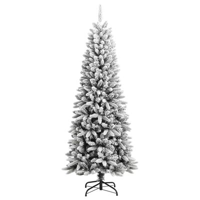 vidaXL Artificial Christmas Tree with Flocked Snow 180 cm PVC&PE