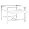 vidaXL Washing Machine Pedestal with Pull-Out Shelf White