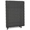 vidaXL Folding Table Black 45x35x32 cm Poly Rattan