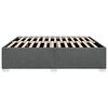 vidaXL Bed Frame without Mattress Dark Grey King Fabric
