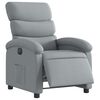 vidaXL Electric Recliner Chair Light Grey Fabric