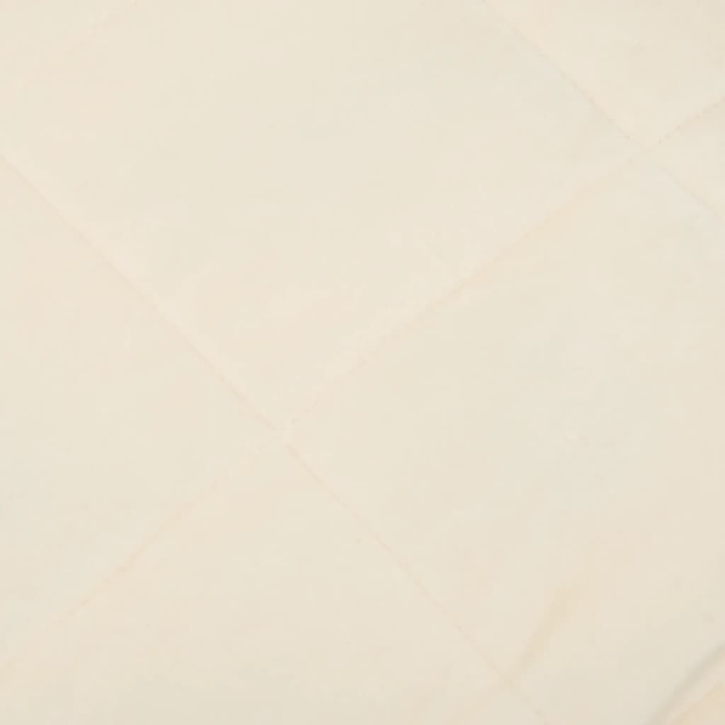vidaXL Weighted Blanket Light Cream 135x200 cm Single 10 kg Fabric