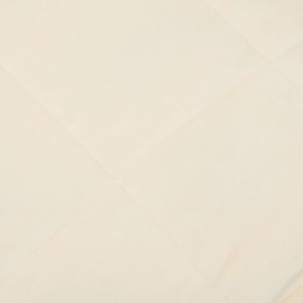 vidaXL Weighted Blanket Light Cream 135x200 cm Single 10 kg Fabric