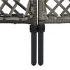 vidaXL Fence Panel Poly Rattan 2.4x2 m Anthracite