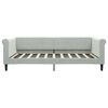 vidaXL Day Bed without Mattress Light Grey 100x190 cm Velvet