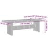 vidaXL 11 Piece Garden Bistro Set with Cushions Grey Poly Rattan