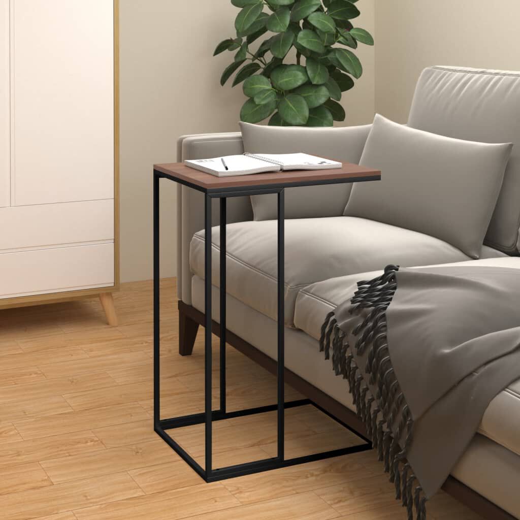 vidaXL Side Table Black 40x30x59 cm Engineered Wood