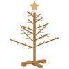 vidaXL Wooden Christmas Tree with Stand Brown 75 cm Solid pine wood