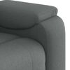 vidaXL Massage Recliner Chair Dark Grey Fabric