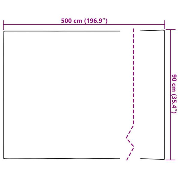 vidaXL Self-adhesive Furniture Film Dark Wood 500x90 cm PVC