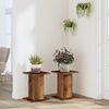 vidaXL Plant Stands 2 pcs Old Wood 30x30x40 cm Engineered Wood