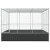 vidaXL Aviary Silver 311x307x212 cm Steel