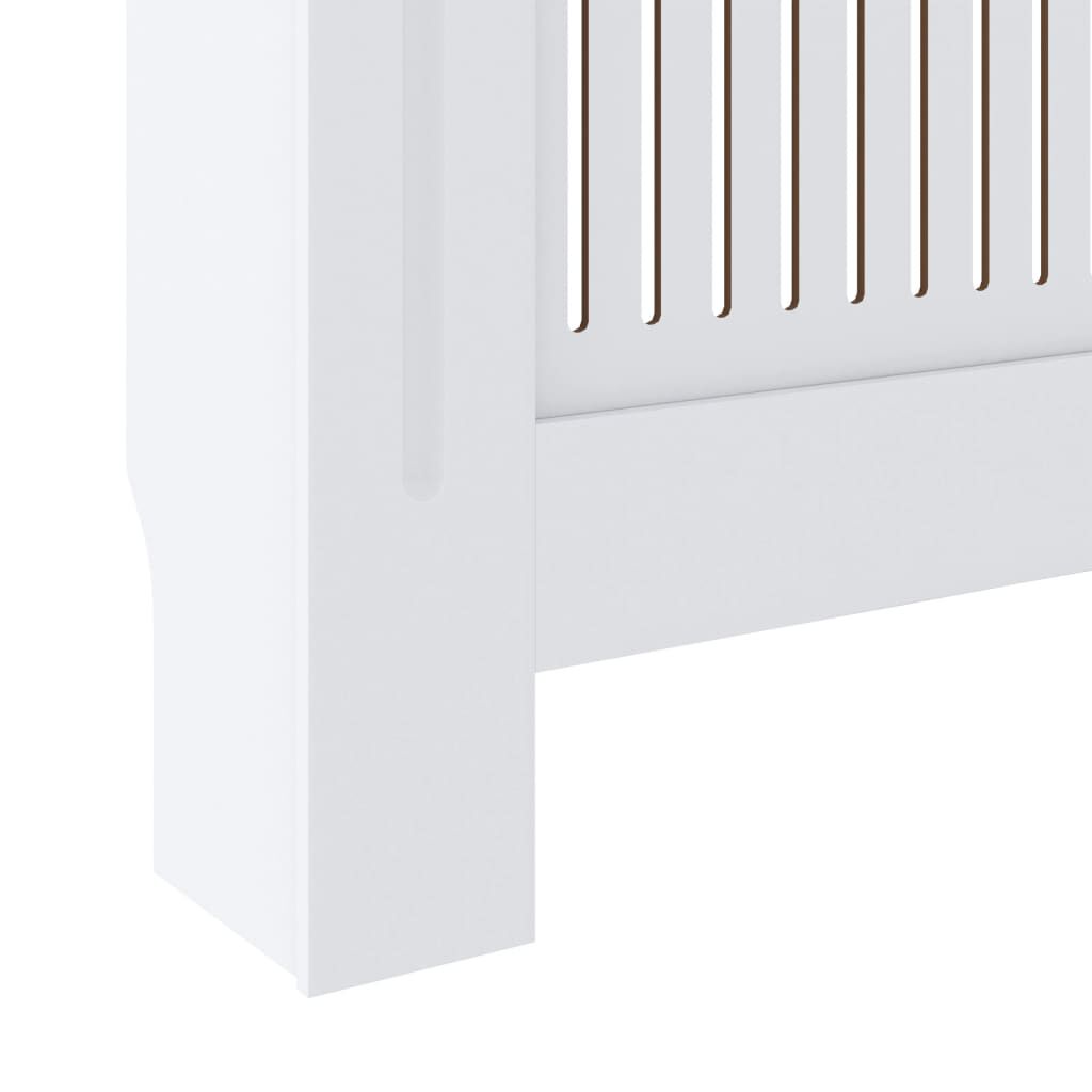 vidaXL MDF Radiator Cover White 205 cm