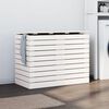 vidaXL Laundry Basket White 88.5x44x66 cm Solid Wood Pine