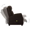 vidaXL Electric Massage Chair Dark Brown Fabric