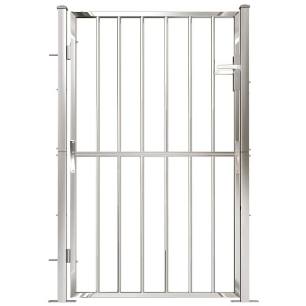 vidaXL Garden Gate 100x150 cm Stainless Steel
