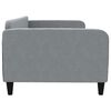 vidaXL Day Bed without Mattress Light Grey 100x190 cm Fabric
