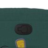 vidaXL Stand up Massage Recliner Chair Dark Green Fabric