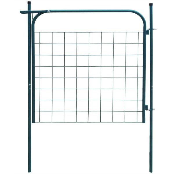 vidaXL Garden Fence Gate 100x100 cm Green