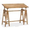 vidaXL Drafting Table Solid Mango Wood 116x50x76 cm