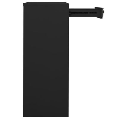 vidaXL Office Cabinet Anthracite 90x40x102 cm Steel