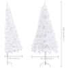 vidaXL Corner Artificial Pre-lit Christmas Tree White 180 cm PVC