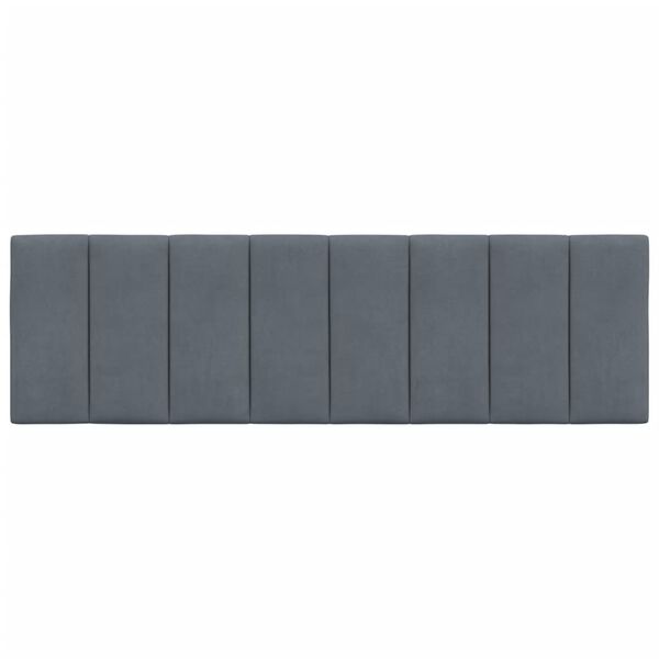 vidaXL Headboard Cushion "Hanko" Dark Grey 153 cm Velvet
