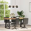 vidaXL Dining Chairs 4 pcs Black Faux Leather
