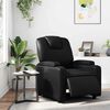 vidaXL Electric Recliner Chair Black Faux Leather