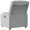 vidaXL Massage Recliner Chair Light Grey Fabric