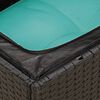 vidaXL 9 Piece Garden Sofa Set with Cushions Black Poly Rattan
