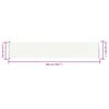 vidaXL Patio Retractable Side Awning 117x600 cm Cream