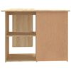 vidaXL Corner Desk Sonoma Oak 145x100x76 cm Engineered Wood
