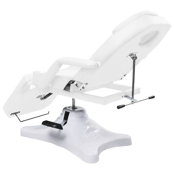 vidaXL Massage Table White 180x62x(86.5-118) cm