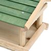 vidaXL Bird Feeder Solid Wood 35x29.5x21 cm