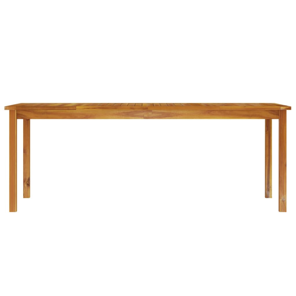 vidaXL Garden Table 200x100x74 cm Solid Wood Acacia