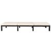 vidaXL Sun Lounger with Cushion Poly Rattan Black