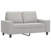 vidaXL 2-Seater Sofa Light Grey 120 cm Microfibre Fabric