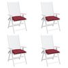 vidaXL Pallet Cushions 4pcs Wine Red 50x50x7 cm Oxford Fabric