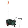 vidaXL Fishing Trolley with Bag Black Steel