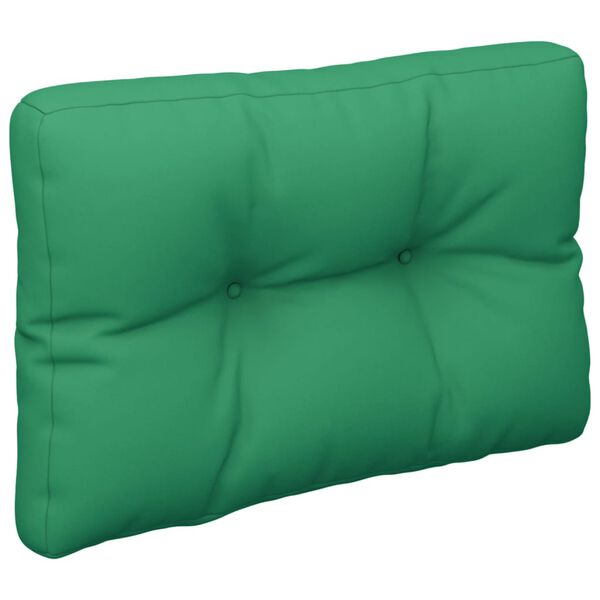 vidaXL Pallet Cushion Green 50x40x12 cm Fabric