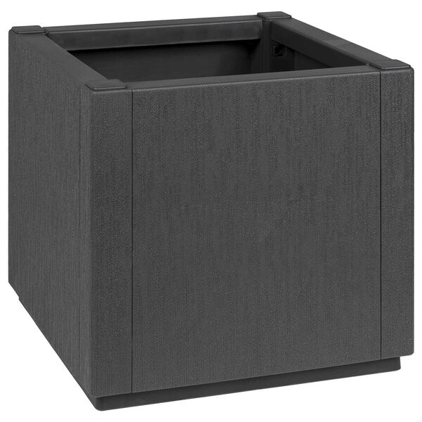 vidaXL Garden Planter in Dark Grey, 36x36x35 cm, made of PP