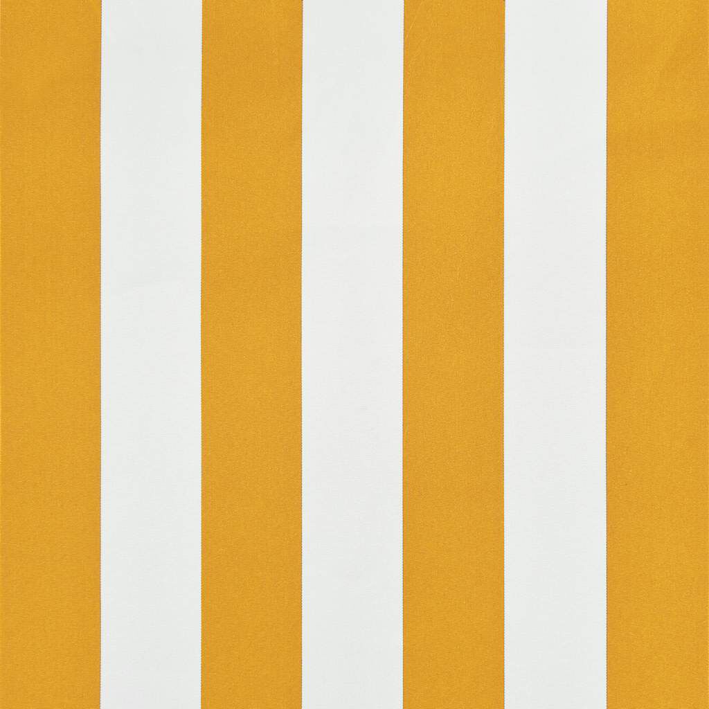 vidaXL Retractable Awning 200x150 cm Yellow and White