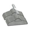 vidaXL 50 pcs Clothes Hanger Set Anti-slip Grey Velvet