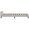 vidaXL Bed Frame without Mattress Light Grey 100x190 cm Velvet