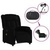 vidaXL Electric Massage Recliner Chair Black Faux Leather