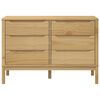 vidaXL Chest of Drawers FLORO Wax Brown Solid Wood Pine
