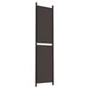 vidaXL 4-Panel Room Divider Brown 200x200 cm Fabric