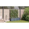 vidaXL Garden Planter 3 pcs LiGht Grey Plastic